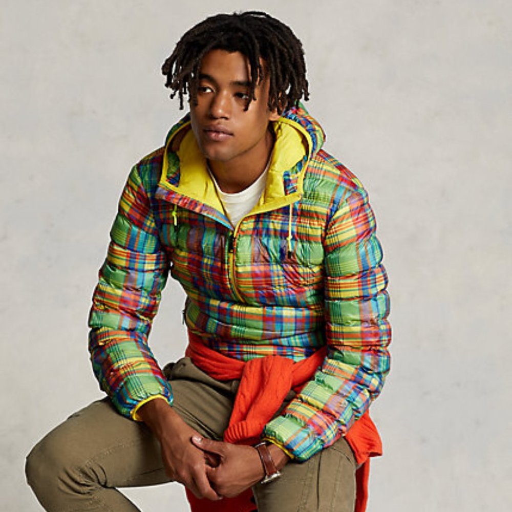 Polo Ralph Lauren Plaid Packable Water-Repellent Jacket